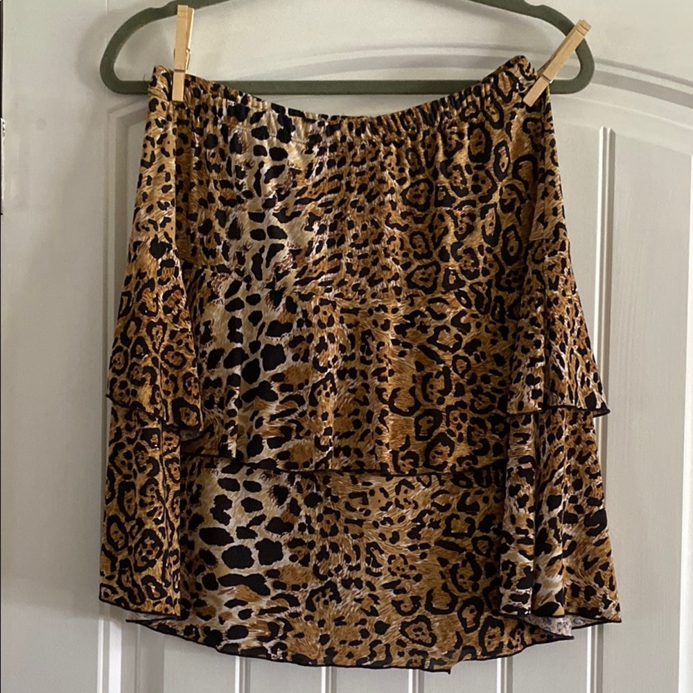 🧨5 for $25🧨 Leopard Print Tiered Skort